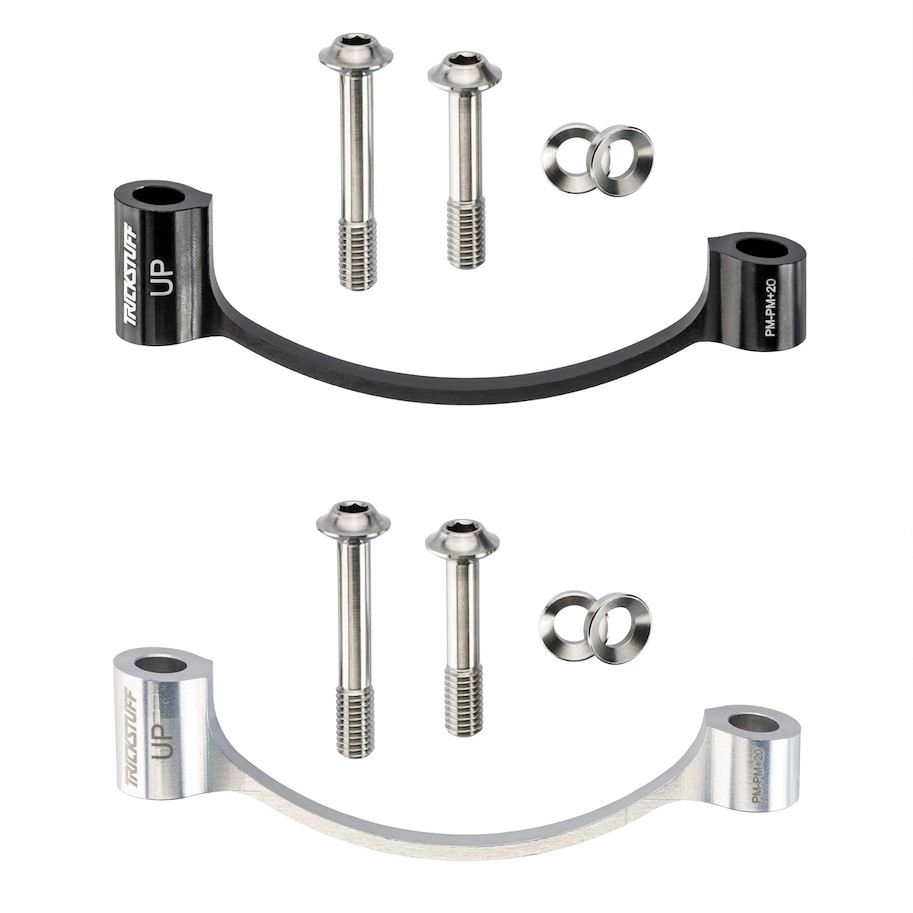Trickstuff Bremsadapter Postmount PM-PM+20 CNC Titanschrauben